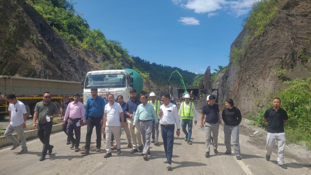 MP Supongmeren inspects road projects on NH-29